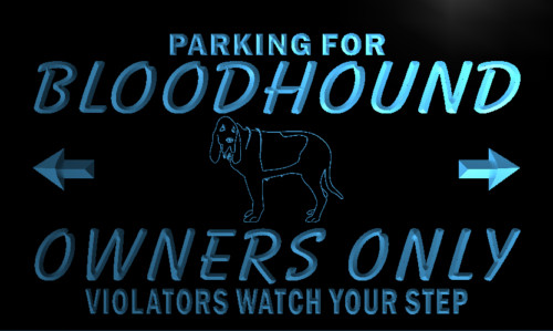 Bloodhound Owners Only Neon Light Sign